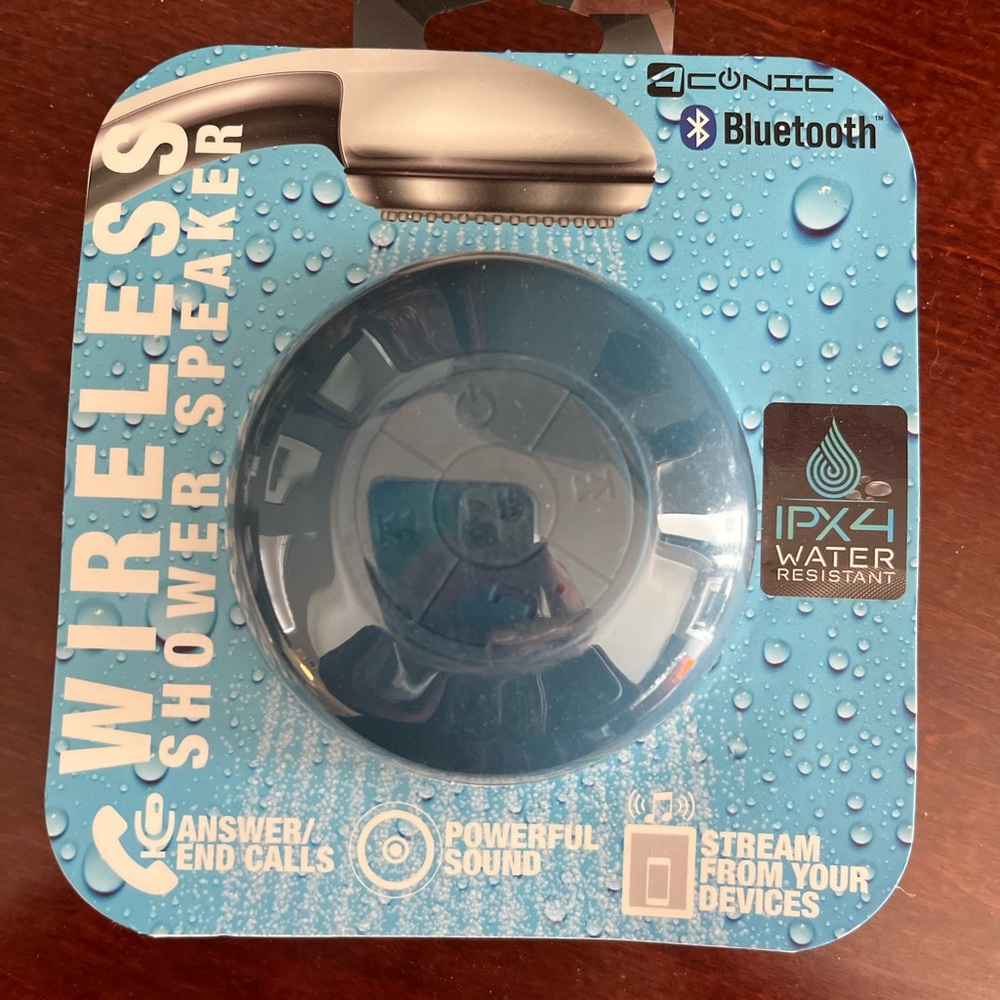 Conic Blue Wireless Shower Speaker